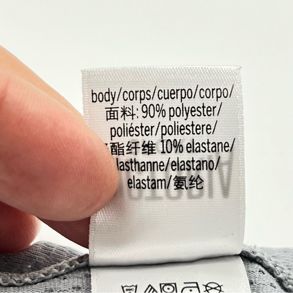 Victoria's Secret Victoria Sport Light Gray Short Open Back Sleeve Tee-Size XS - Picture 10 of 10